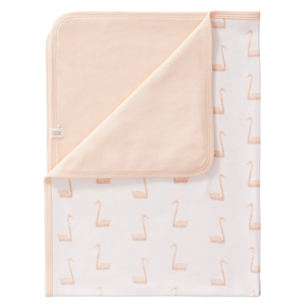 Babydeken Swan Pale Peach