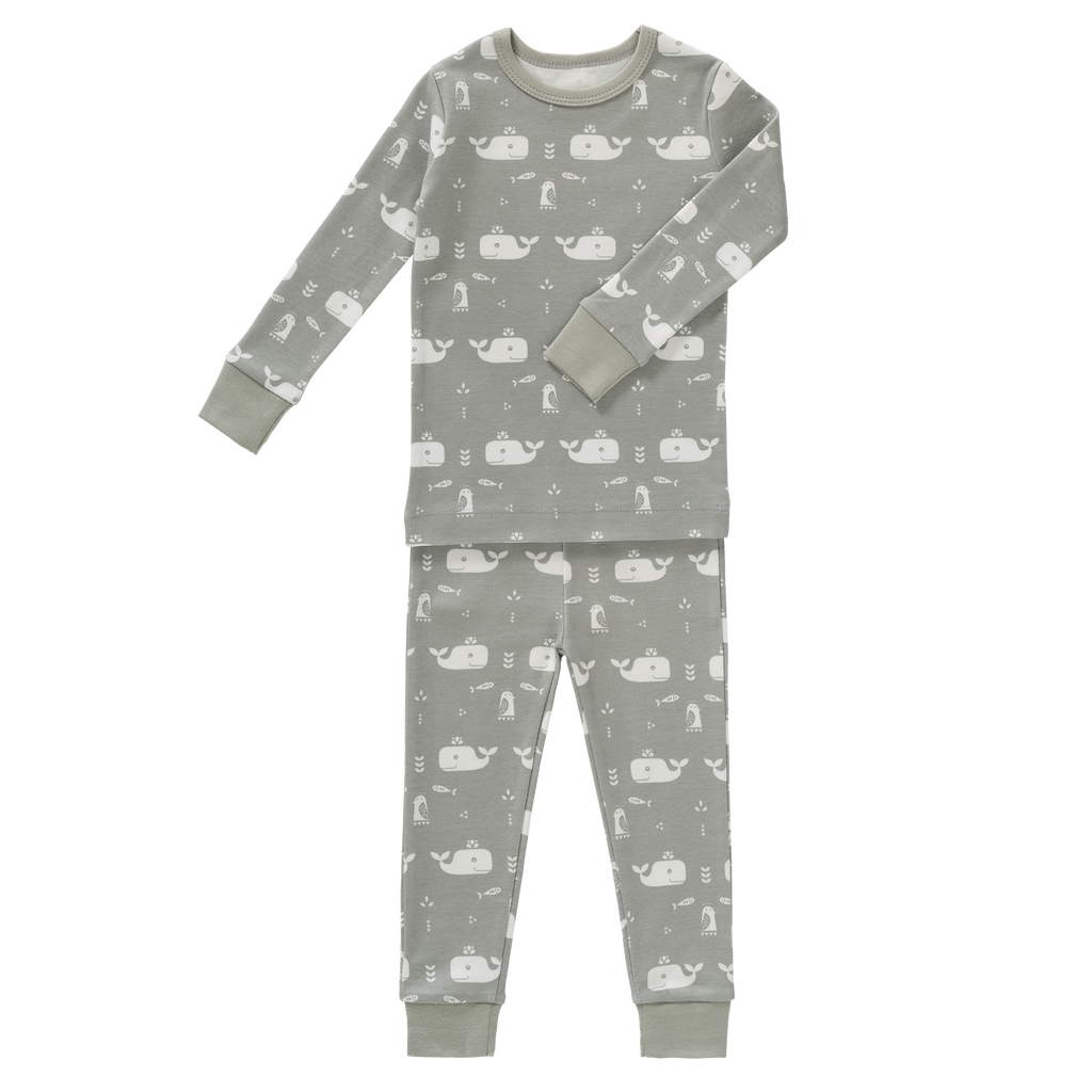 2-Delige pyjama Whale Dawn Grey
