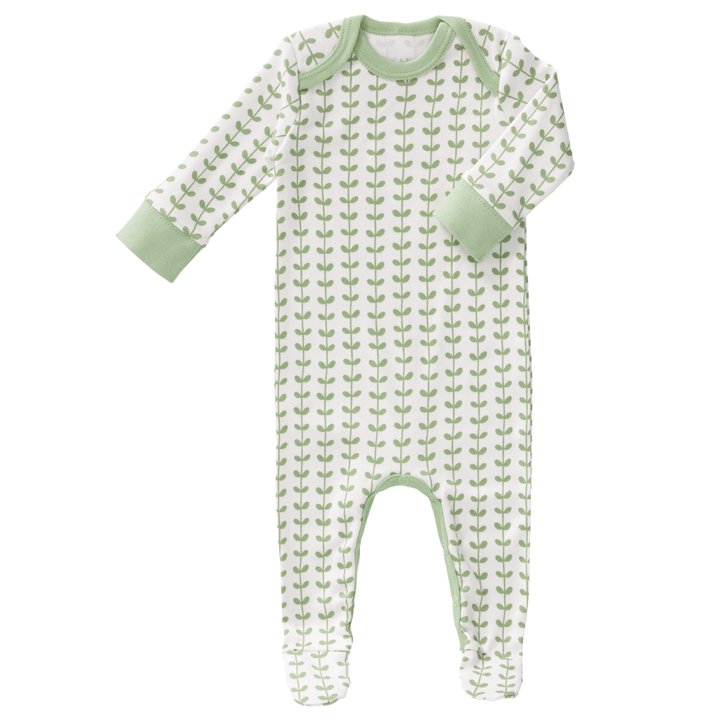 Pyjama met voet Leaves Mint